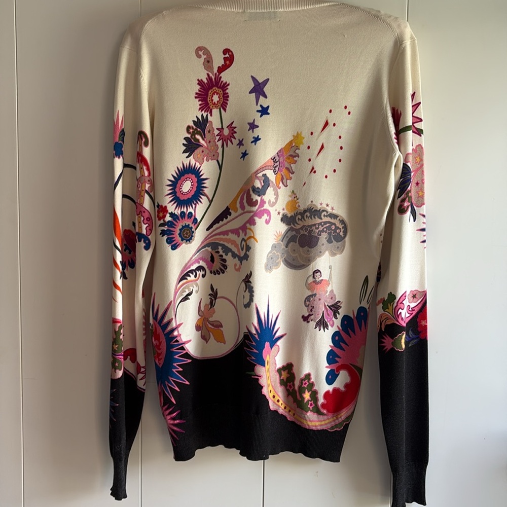Beautiful Etro Patterned Sweater size 42 / 6 US - Picture 13 of 15